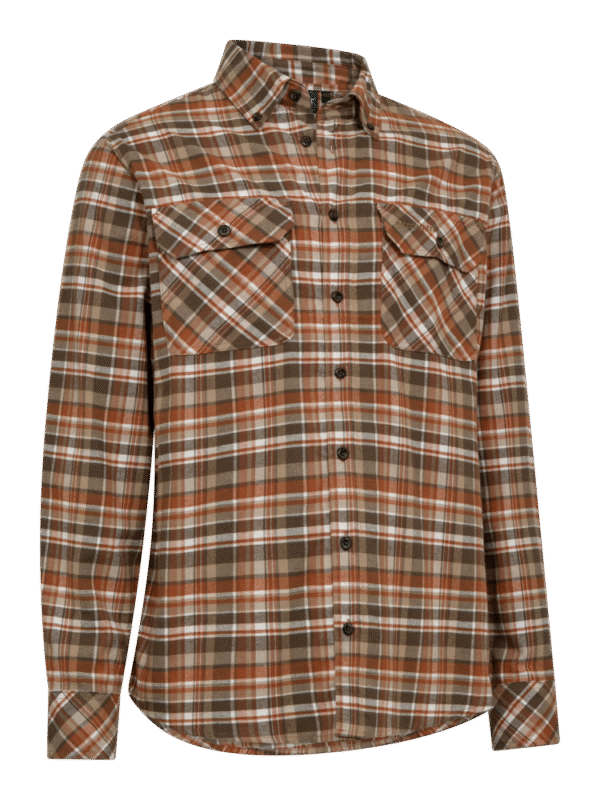 Deerhunter Andrew Shirt Orange Check narancs kockás flanel ing elülről