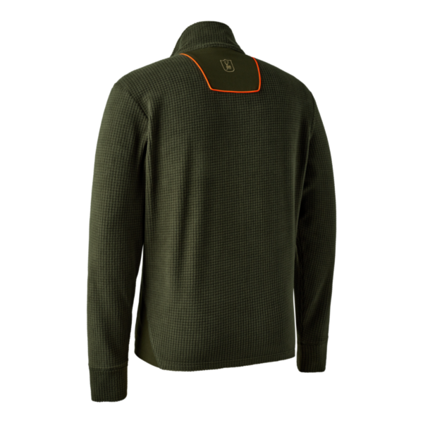 Deerhunter Chamois Full-Zip Forest Green férfi polár pulóver hátulról
