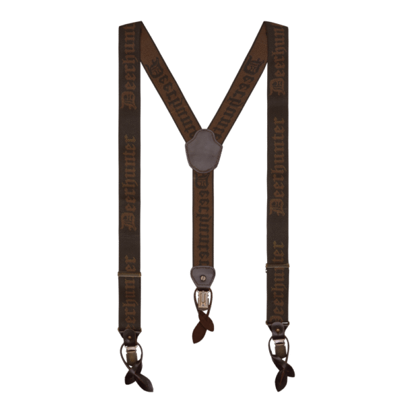 Deerhunter Combi Braces Walnut gombos és csatos nadrágtartó
