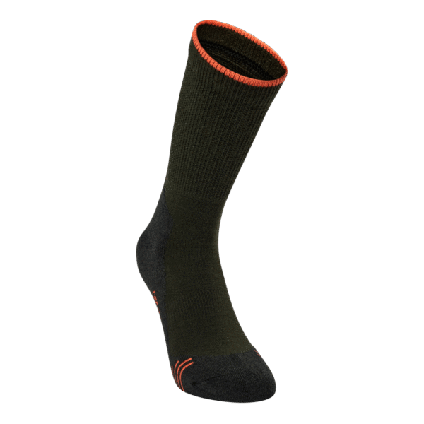 Deerhunter Coolmax Socks Forest Green technikai vadász zokni elülről
