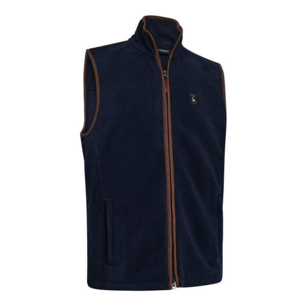 Deerhunter Cumbria Fleece Waistcoat Dark Blue polár mellény elülről