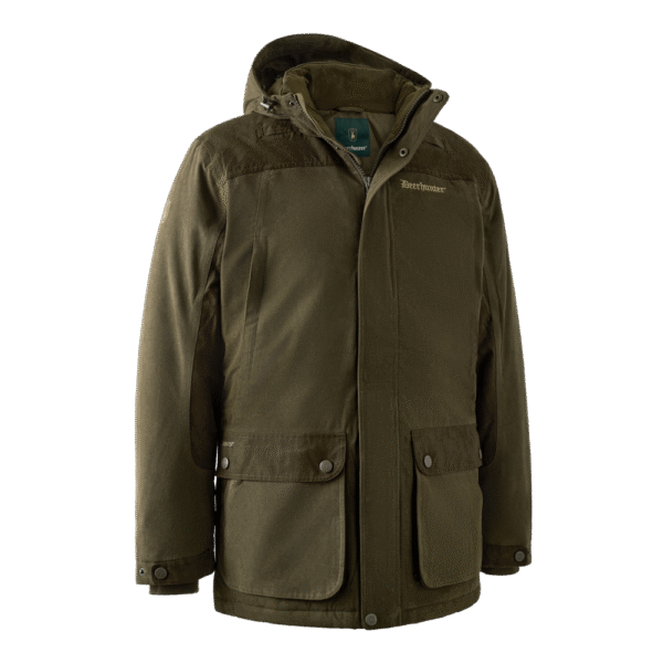 Deerhunter Eagle Winter Jacket Tarmac Green téli vadászkabát elülről