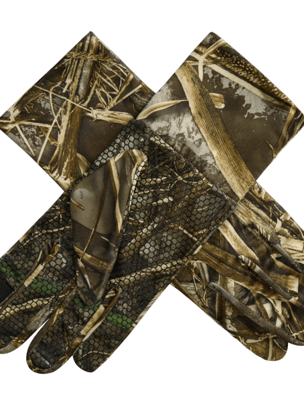 Rukavice pre lovcov jeleňov so silikónovou rukoväťou Poľovnícke rukavice REALTREE MAX-7® so silikónovou rukoväťou Deerhunter Gloves with silicone grip REALTREE MAX-7® szilikonbetétes vadászkesztyű