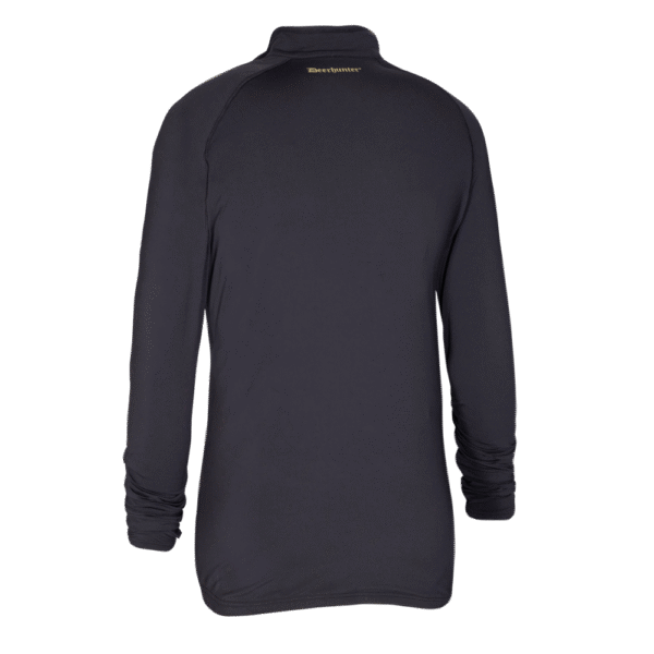 Deerhunter Heat Undershirt with zip-neck Black fűthető cipzárnyakas aláöltözet felső hátulról