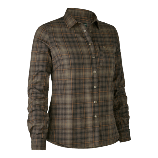 Deerhunter Lady Emery Shirt Green Check női zöld kockás ing elülről