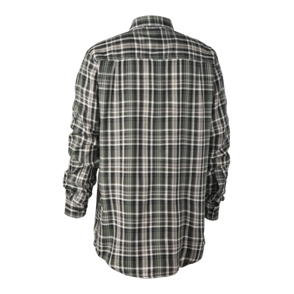Deerhunter Mateo Shirt Green Check zöld kockás ing hátulról