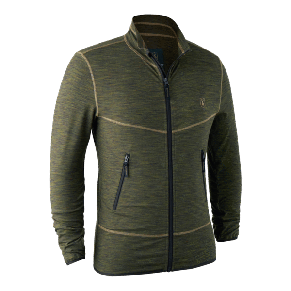 Deerhunter Norden Insulated Fleece Green Melange bélelt polár felső elülről