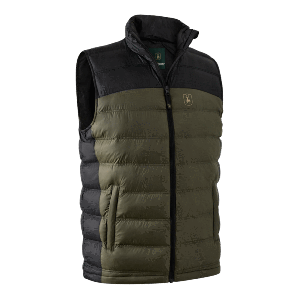 Deerhunter Northward Padded Waistcoat Rifle Green steppelt mellény elülről