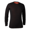 Deerhunter Quinn Merino Undershirt Black Oak merinó aláöltözet felsőrész elülről Deerhunter Quinn Merino Undershirt Black Oak merinó aláöltözet felsőrész elülről