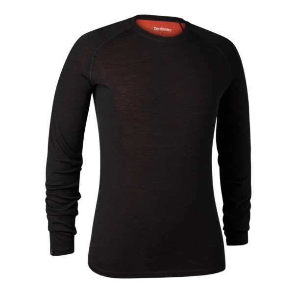 Deerhunter Quinn Merino Undershirt Black Oak merinó aláöltözet felsőrész elülről Deerhunter Quinn Merino Undershirt Black Oak merinó aláöltözet felsőrész elülről