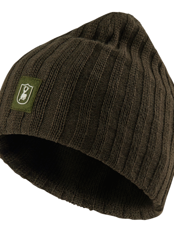 Deerhunter Recon Knitted Beanie Beluga bordás kötött sapka elülről