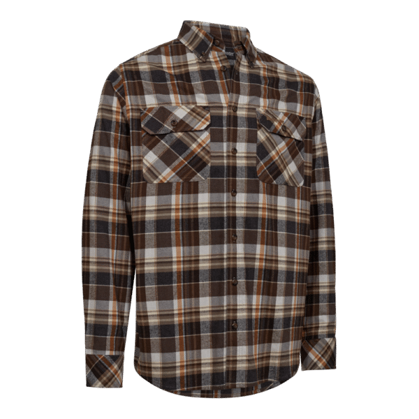 Deerhunter Robert Shirt Brown Check barna kockás flanel ing elülről