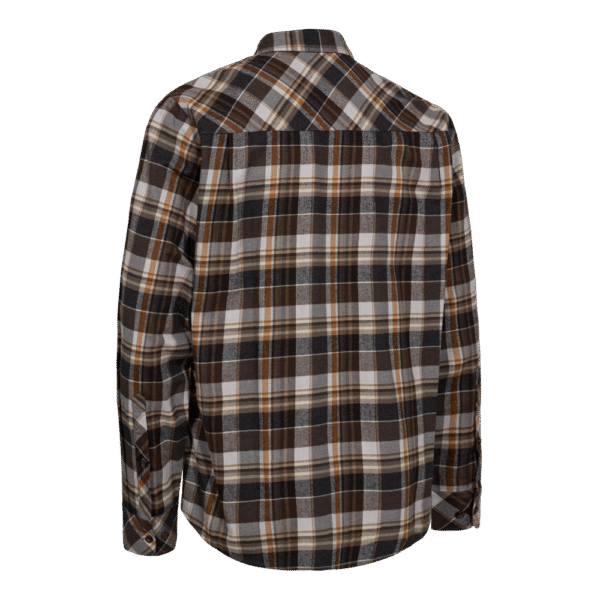 Deerhunter Robert Shirt Brown Check barna kockás flanel ing hátulról