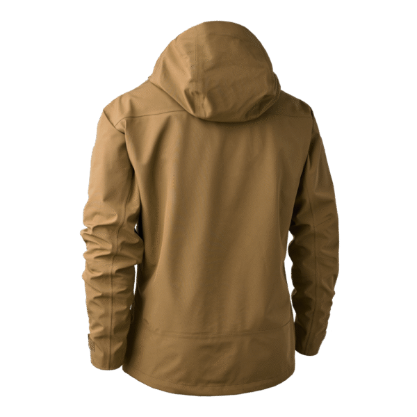 Deerhunter Sarek Shell Jacket Butternut kapucnis technikai esőkabát hátulról