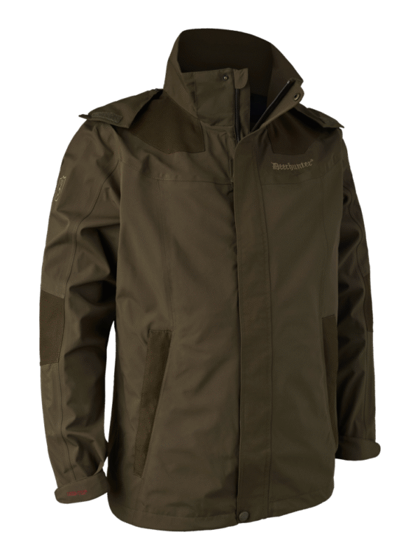 Deerhunter Track Rain Jacket Canteen vadász esőkabát elülről Deerhunter Track Rain Jacket Canteen vadász esőkabát elülről