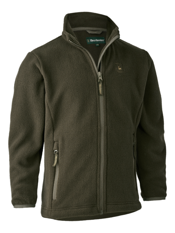 Deerhunter Youth Chasse Fleece Jacket Beluga gyerek polár kabát elülről Deerhunter Youth Chasse Fleece Jacket Beluga gyerek polár kabát elülről