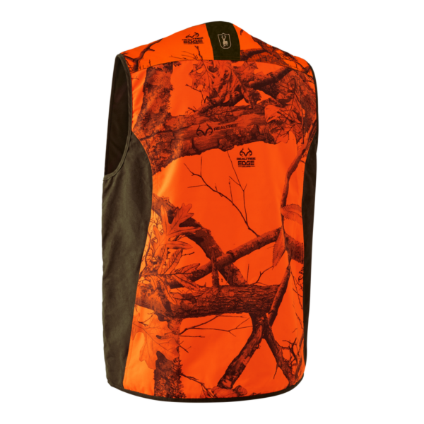Deerhunter Eagle Waistcoat REALTREE EDGE® Orange férfi mellény hátulról