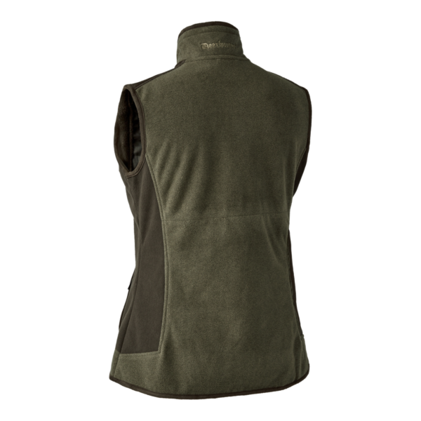 Deerhunter Lady Pam Bonded Fleece Waistcoat Graphite Green női mellény hátulról