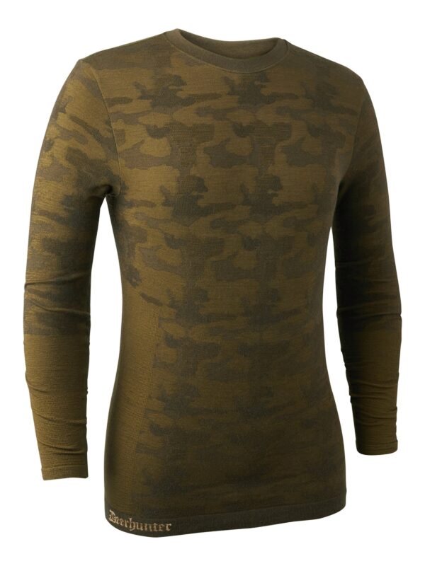 Deerhunter Camou Wool pánske termo tričko vpredu Deerhunter Camou Wool férfi termo póló elülről
