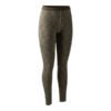 Deerhunter Lady Insulated Leggings Brown Melange női leggings elülről
