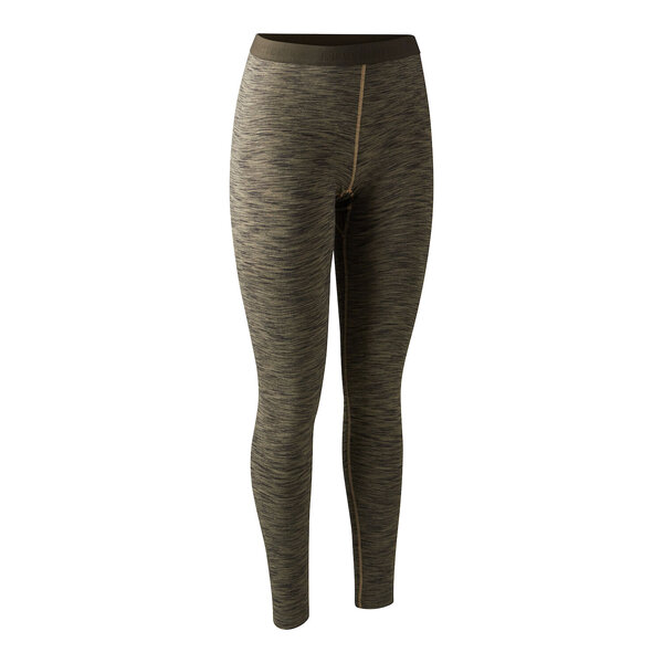 Deerhunter Lady Insulated Leggings Brown Melange női leggings elülről