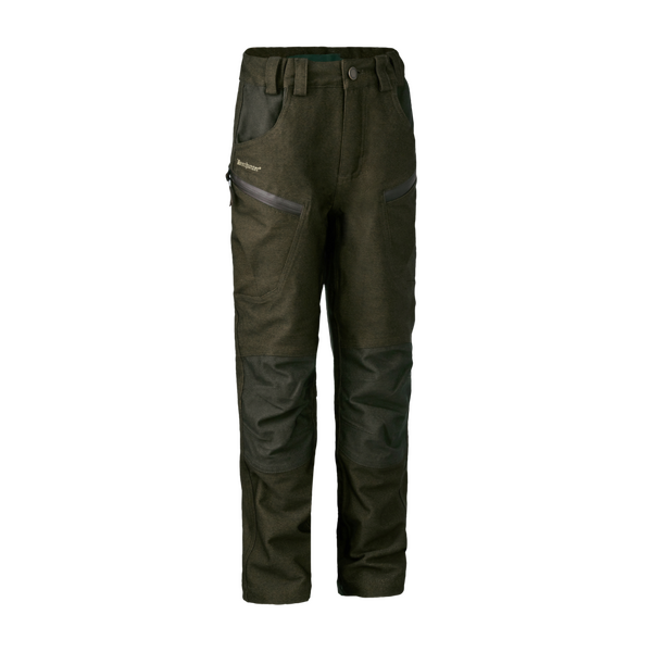 Deerhunter Youth Chasse Trousers Olive Night melange gyermek nadrág elülről